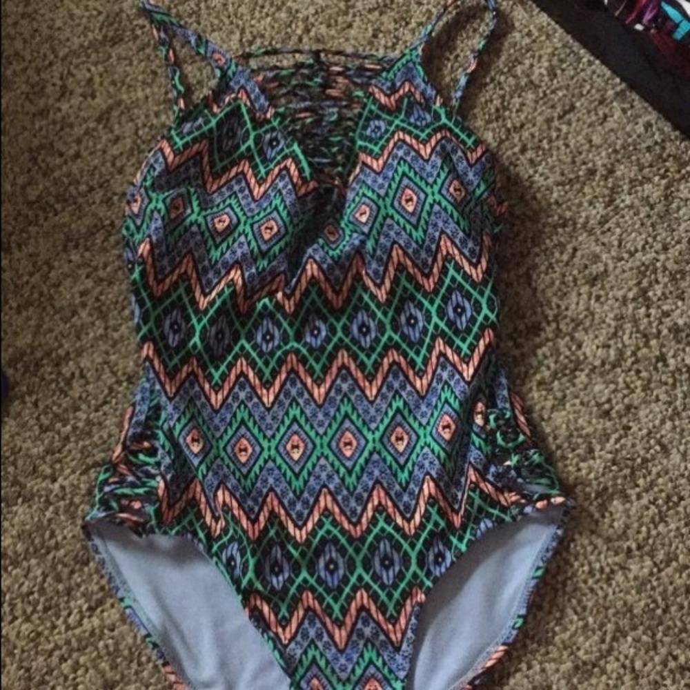 Tribal print one piece